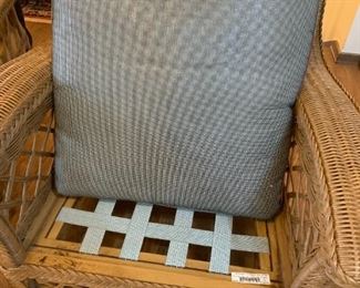 #27	(2) Weather Master by Lane Venture Natural Wicker Side Chair (seat width 24x22D x 18T)    $275 each in excellent shape	 $550.00 
