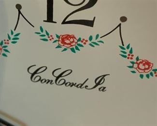 #71	Concord PA Anniversary Clock 	 $20.00 
