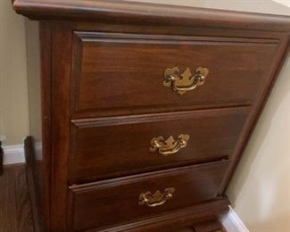 #76	3 drawer End table  Wood  23x16x26.5	 $45.00 
