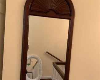 #86	Wood Arched Top carved Mirror  18x36	 $50.00 
