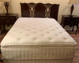 #93	Sealy Posturepedic Queen Pillow Top Mattress/Boxsprings  as is 	 $50.00 
#94	Linc/Taylor Full/Queen Headboard only (mahogany)  w/rails	 $175.00 
