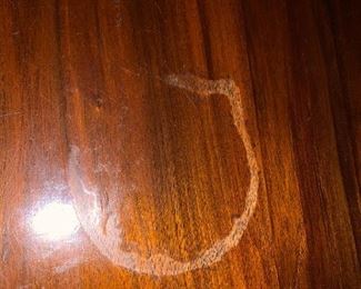 #98	Ornately Carved Burled Front Wood Buffet w/Beveled Top Mirror  w/3 drawers & 2 doors, dove-tailed (watermark on top finish) 59x23x39-93	 $500.00 
