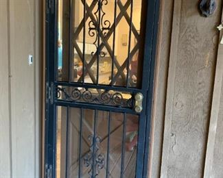 #111	Aluminum Storm Door Decorative  34x83.5 - You remove	 $60.00 
