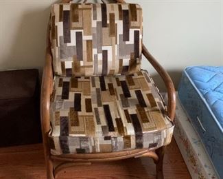 #120	Rattan Chair w/spring Seat w/cushions	 $175.00 
