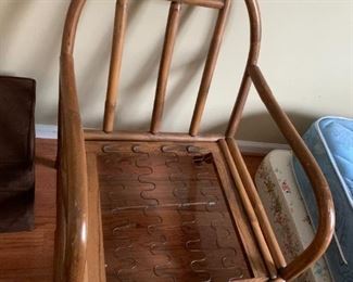 #120	Rattan Chair w/spring Seat w/cushions	 $175.00 
