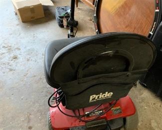 #150	Pride Motorized Scooter w/battery (not sure if works - as is)	 $25.00 
