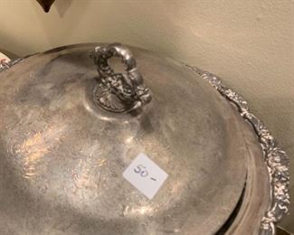 #180	Silverplate Server w/top	 $50.00 
