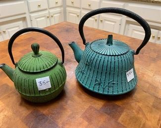 #187	Green  Iron Teapot	 $35.00 
#188	Blue iron  Teapot	 $55.00 

