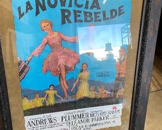 Framed sound of music poster