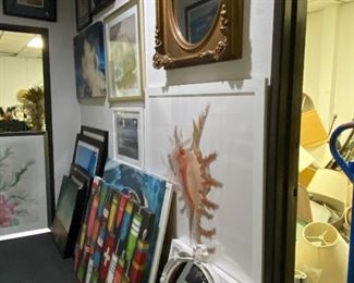 Vintage gold mirrors