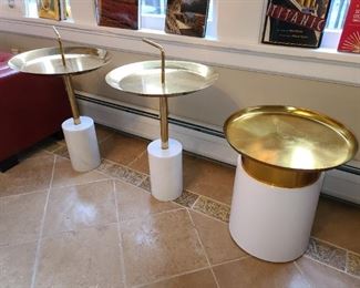 Stone & Brass End Tables