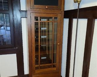 Wood/Glass Combo Cabinet