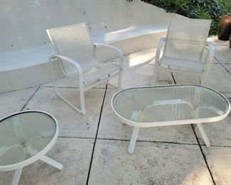 Brown Jordan chairs and tables