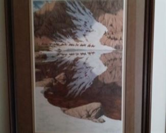 Bev Doolittle "Season of the Eagle" signed and numbered.  Large