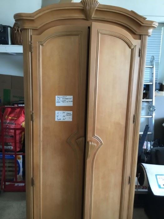 Bernhardt Blonde Armoire - Bedroom set incl. bed and nightstands $999 ($12k new) (Photo 1/4)