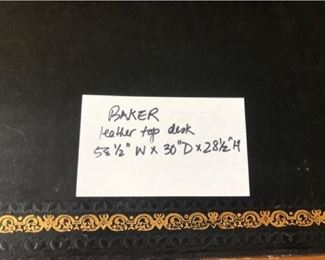 Baker leather top desk $999 ($7k new) (Photo 1/3)