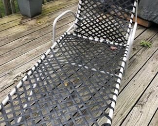 Brown Jordan Tamiami patio furniture: Large table, 6 chairs, 1 chaise + small table $999 ($4k new) (Photo 3/5)