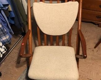Frank Reenskaug Danish teak rocking chair $850