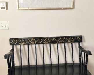 Hitchcock style bench