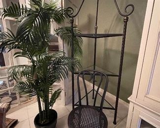 Plant has sold chair, $15, Iron Display $145