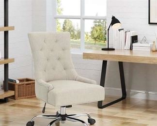 Bagnold Home Office Fabric Desk Chair, Wheat