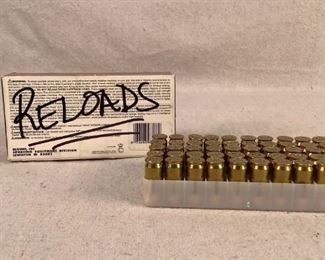 Mfg - (50)Reloaded
Caliber - 45 Auto JHP
Located in Chattanooga, TN
Condition - 1 - New
This is a box of (50) Reloaded 45 Auto with mixed cases. These bullets are jacketed hollow points.
