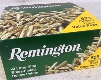 Mfg - (525) Remington
Model - Golden Bullet 22 Long
Caliber - Rifle ammo
Located in Chattanooga, TN
Condition - 1 - New
This lot contains one 525 round box of Remington Golden Bullet 22 Long Rifle ammunition. 36 grain, brass plated hollow point bullet.