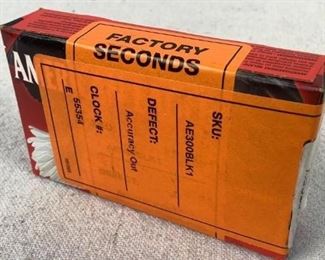 Mfg - (20) Federal American
Model - Eagle 300 Blackout
Caliber - ammo
Located in Chattanooga, TN
Condition - 1 - New
This lot contains one 20 round box of Federal American Eagle 300 Blackout ammunition. 150 grain full metal jacket. Box indicates it is "FACTORY SECONDS"