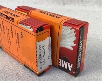 Mfg - (2 times the bid)
Model - Federal American Eagle
Caliber - 300 Blackout ammo
Located in Chattanooga, TN
Condition - 1 - New
This lot contains two 20 round boxes of Federal American Eagle 300 Blackout ammunition. 150 grain full metal jacket. Box indicates it is "FACTORY SECONDS"