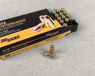 Mfg - (50) Sig Sauer
Model - 100gr 380 Auto FMJ
Caliber - Ammo
Located in Chattanooga, TN
Condition - 1 - New
This is a 50 count box of Sig Sauer 100 grain 380 ACP FMJ ammo, ideal for traning/range purposes.
