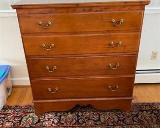 19th c. American lift top chest of drawers