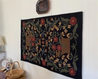 20th c. Stitched wall hanging