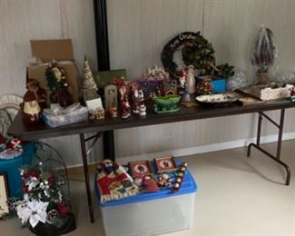 Christmas items, including Christopher Radko