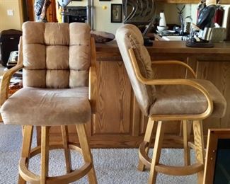 2 Swivel Barstools