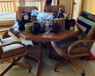 Game Table and 4 Chairs