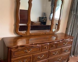 Antique Dresser and Mirror