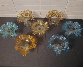 Ruffled Glass Bowls