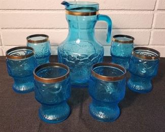 Vintage Italian Pitcher with Cups