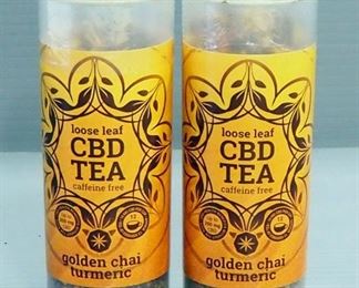 One Love Loose Leaf CBD Tea, Golden Chai Turmeric, Qty 2
