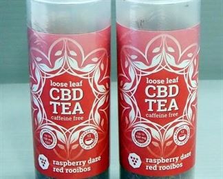 One Love Loose Leaf CBD Tea, Raspberry Daze Red Rooibos, Qty 2
