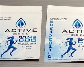 Active CBD Oil Performance Patches, 60 mg CBD, Qty 2