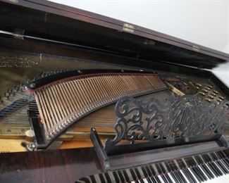 Victorian Steinway Rococo Rosewood Grand Piano
	 c. 1904
