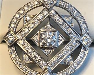 Cartier gold & diamond ring