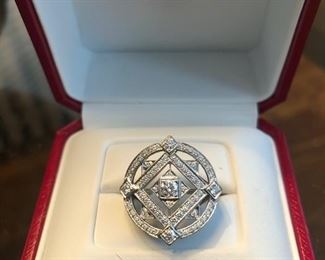 Cartier gold & diamond ring