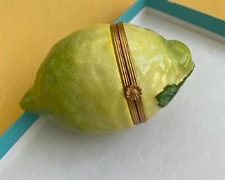 Tiffany Limoges lemon box