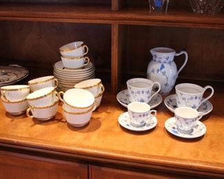 Royal Copenhagen & Minton tea sets / cups & saucers