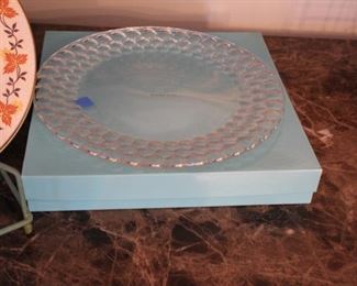 Tiffany glass plate