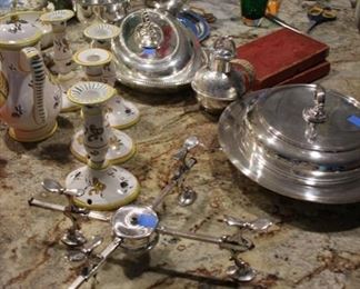 Silver plate & some sterling silver