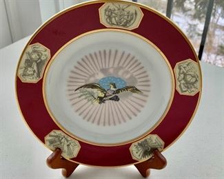 $15 - Woodmere china reproduction of White House dessert collection. China pattern during administration of James Monroe 1817-1825; 7 1/2 in. (diameter)