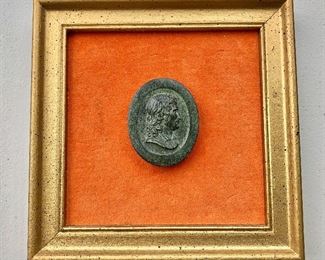 $30 - Framed medallion #1; 6” x 6”